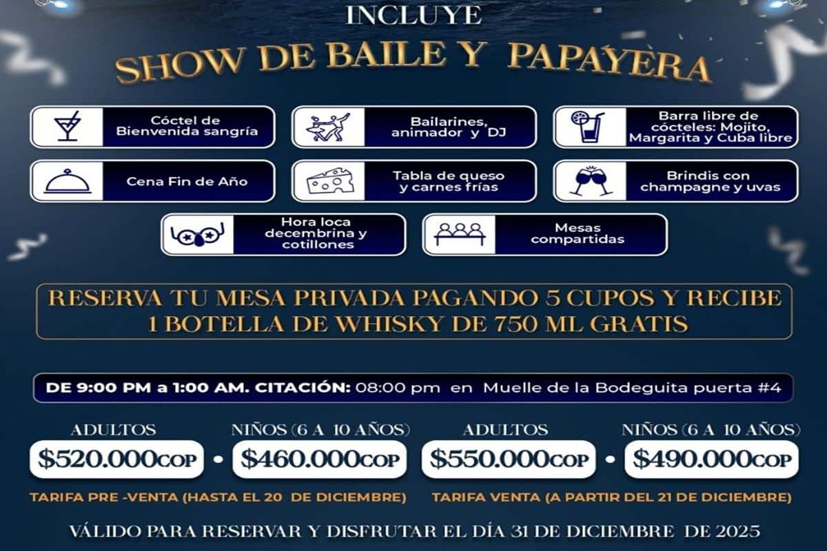 Cena San Silvestre Fiesta de Fin de Año - Imagen 2